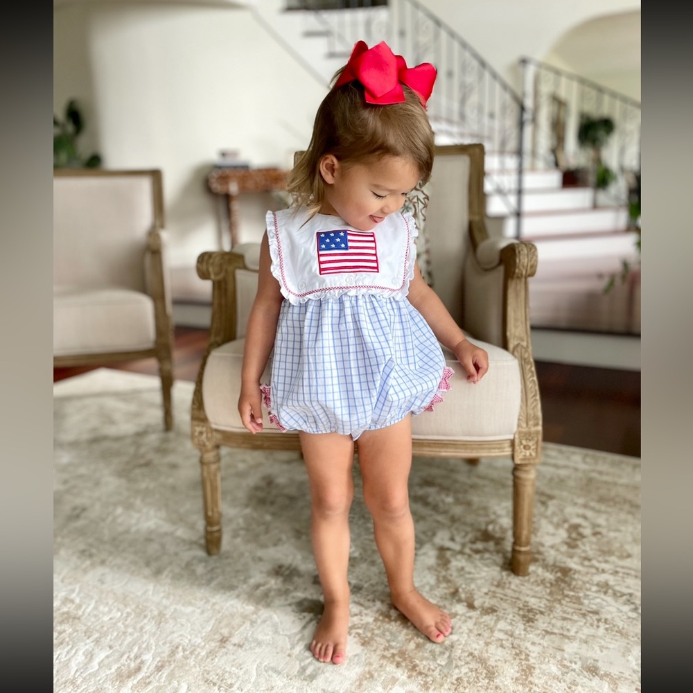 Classic Whimsy Fourth of July / Patriotic Bubble - 3T